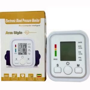 Automatic Upper Arm Blood Pressure Monitor – Digital BP & Pulse Meter